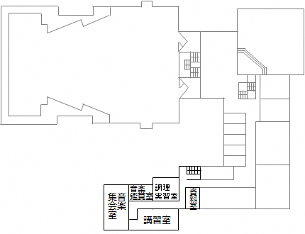 勤労青少年ホーム2階配置図