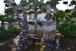 澄江寺にある大江知広同夫人の墓