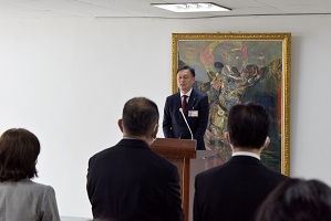 新市長就任式の様子