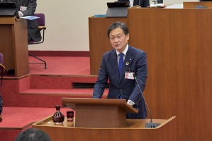 令和7年市議会第1回定例会の様子
