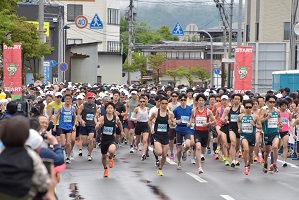さがえさくらんぼマラソンの様子2