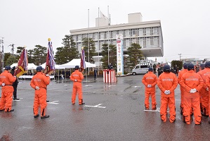 市消防団出初式の画像
