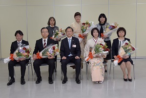 退職者感謝状贈呈式の画像