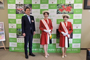 さくらんぼアンバサダー表敬訪問の写真