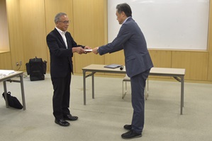 市長と寒河江市社会福祉協議会会長の画像